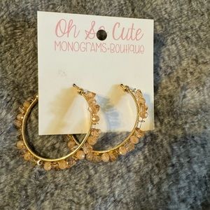 Brand new cute stones earrings